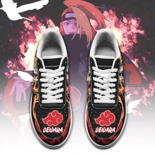 Akatsuki Deidara Air Force Sneakers Custom Naruto Anime Shoes Leather - 3 - GearAnime