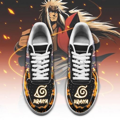 Naruto Jiraiya Air Force Sneakers Custom Naruto Anime Shoes Leather - 2 - GearAnime