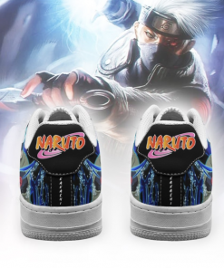 Naruto Kakashi Air Force Sneakers Custom Naruto Anime Shoes Leather - 3 - GearAnime