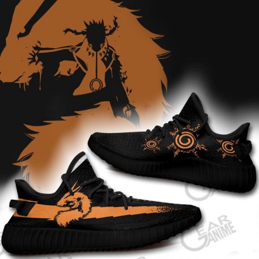 Naruto Kurama Mode Yzy Shoes Naruto Custom Anime Shoes TT10 - 3 - GearAnime