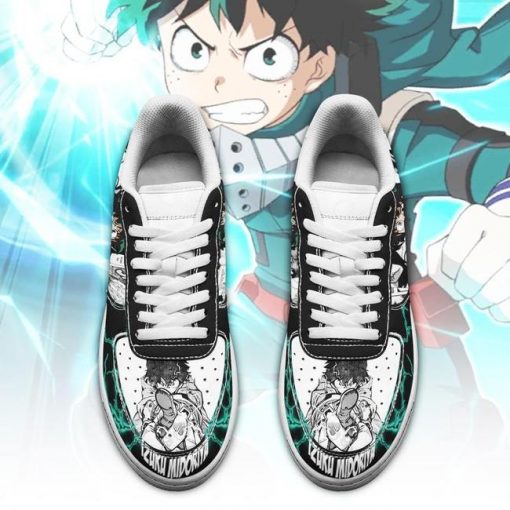 Izuku Midoriya Air Force Sneakers Deku Custom My Hero Academia Anime Shoes Fan Gift PT05 - 2 - GearAnime