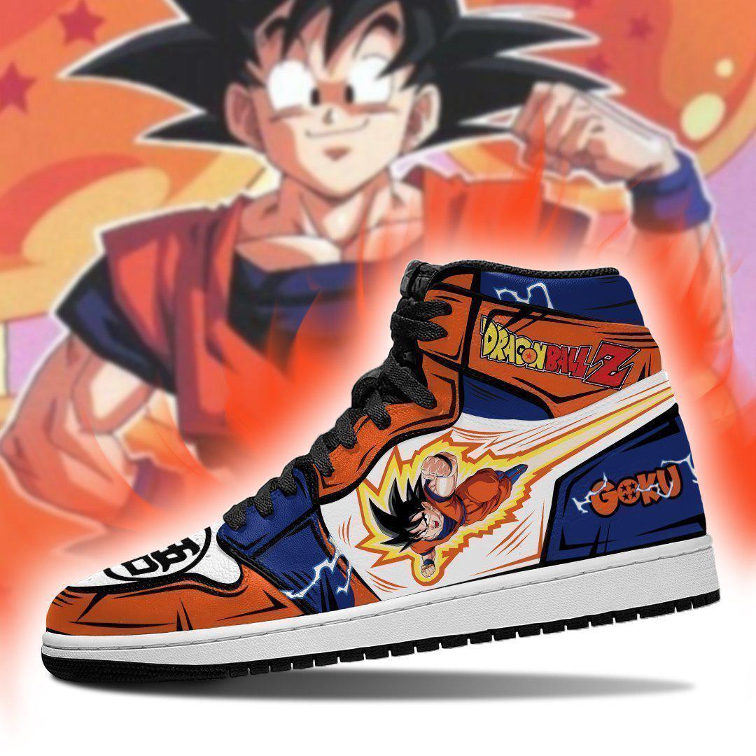 Anime Dragon Ball Z Goku HIgh Top Canvas Sneakers Men's Sizes 5 thru 15 NEW 