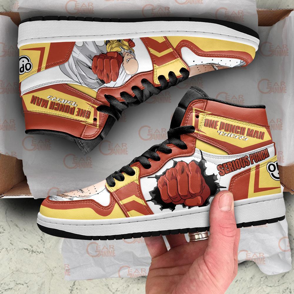 One Punch Man Sneakers Saitama Serious Punch Anime Shoes ...